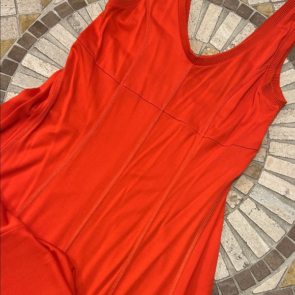 Maeve Vibrant Red Sleeveless Midi Dress from Urban Outfitters - Picture 6 of 10
